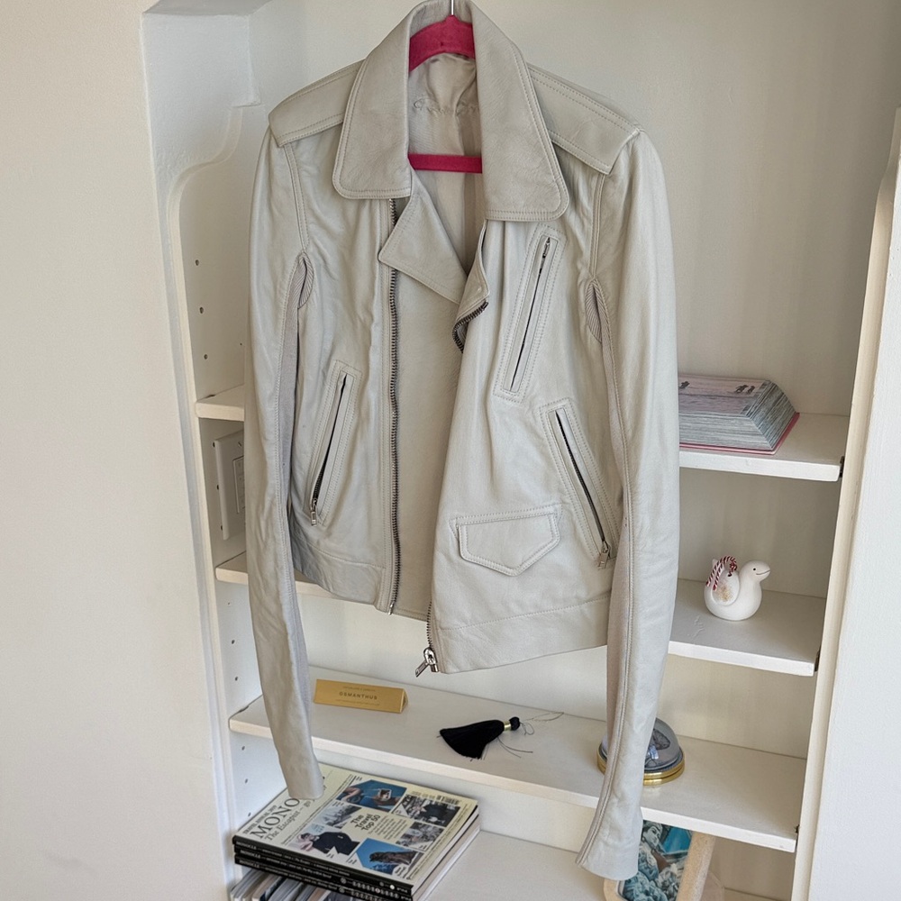 Rick Owen’s leather jacket